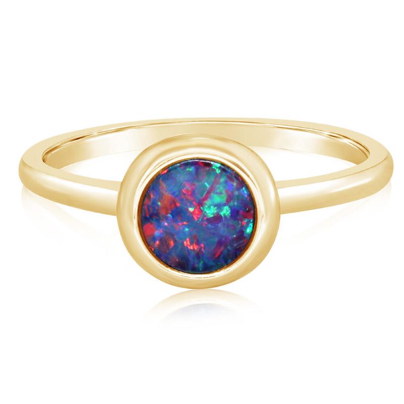 Stunning Opal Gold Ring