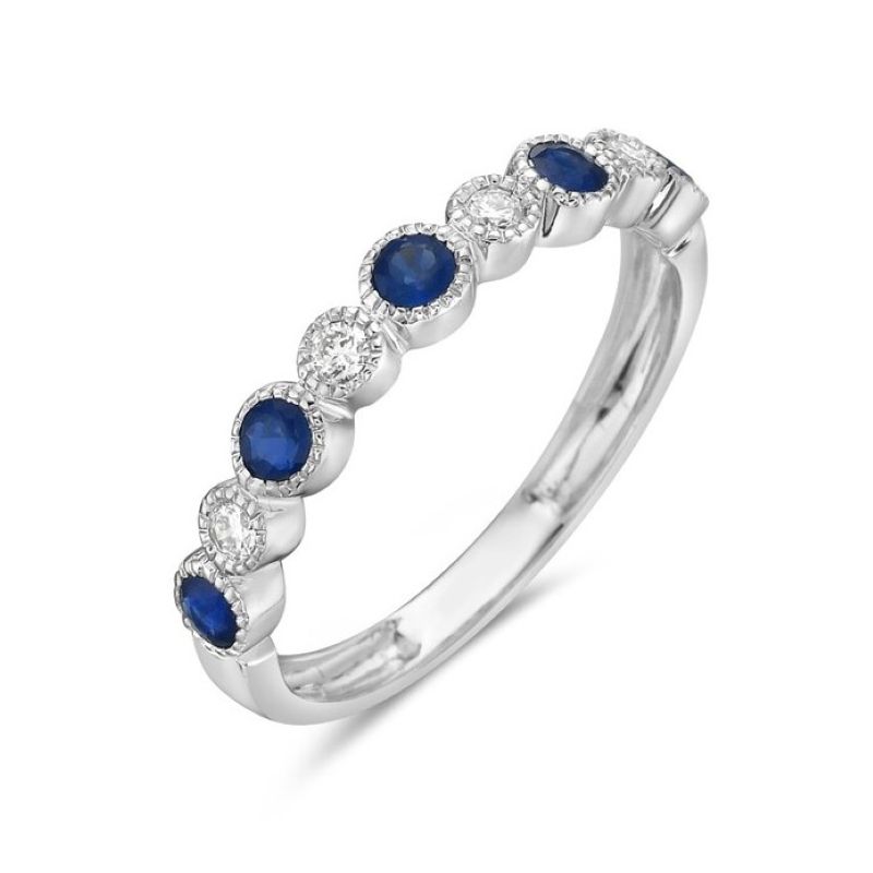 Elegant Sapphire And Diamond Ring