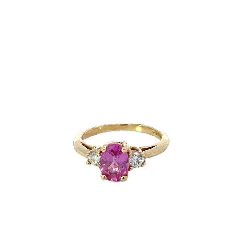 Elegant Pink Sapphire Ring