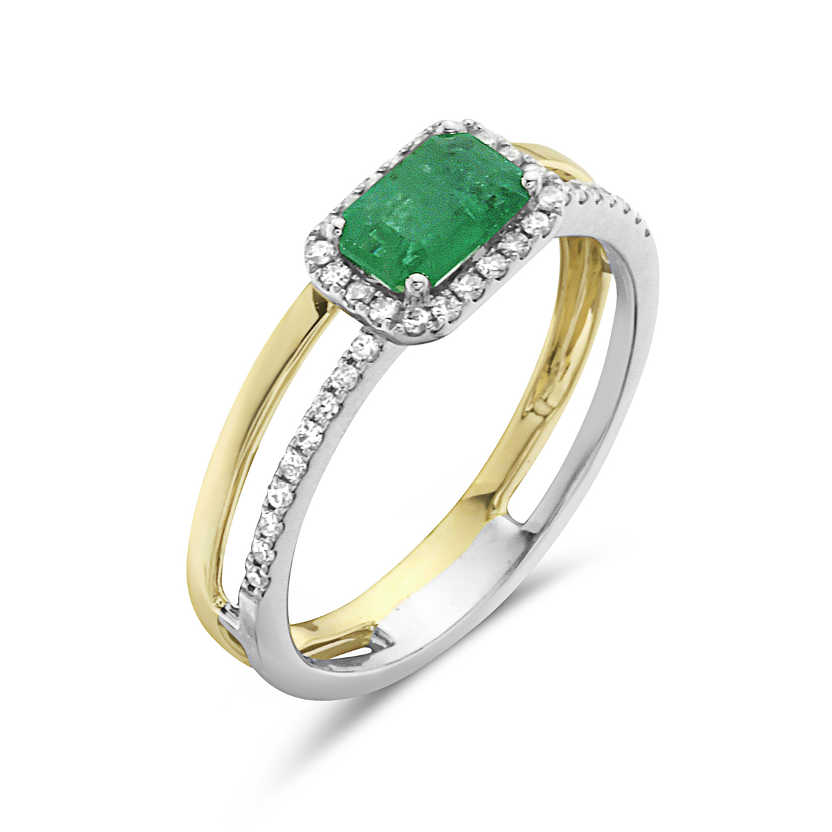 Stunning Emerald And Diamond Ring