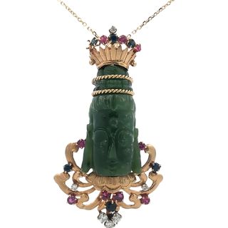 Exquisite Jade Buddha Pendant