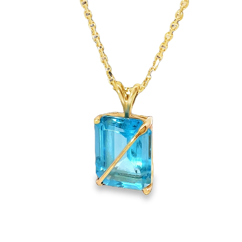 Elegant Blue Topaz Pendant