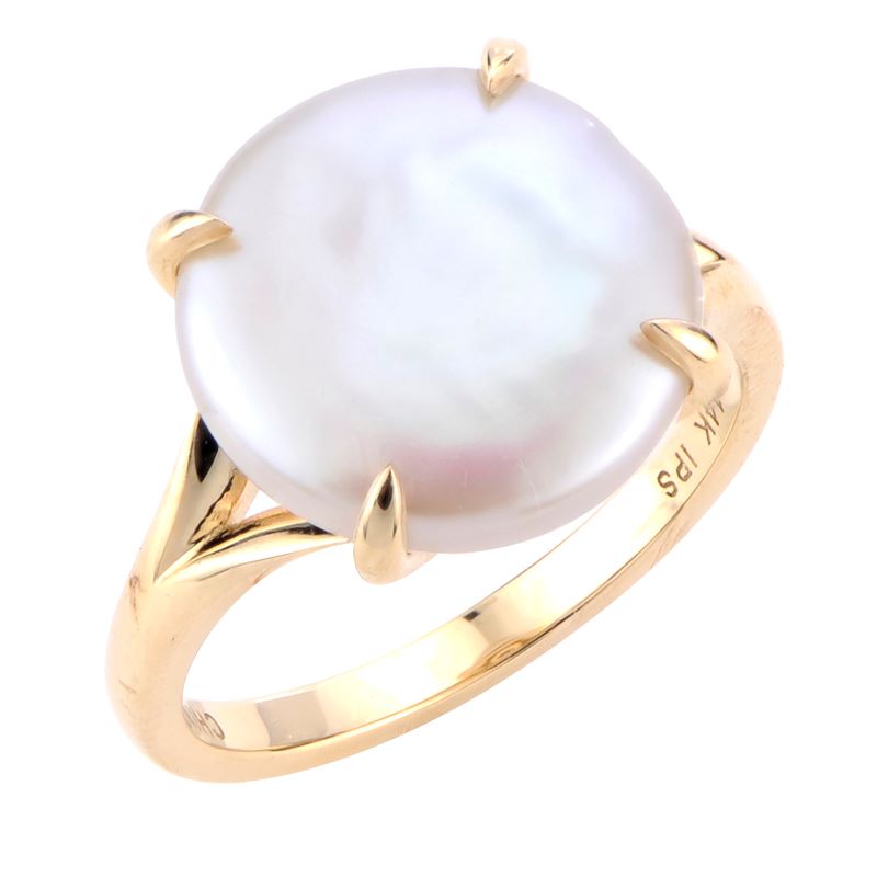 Elegant Pearl Ring In Gold