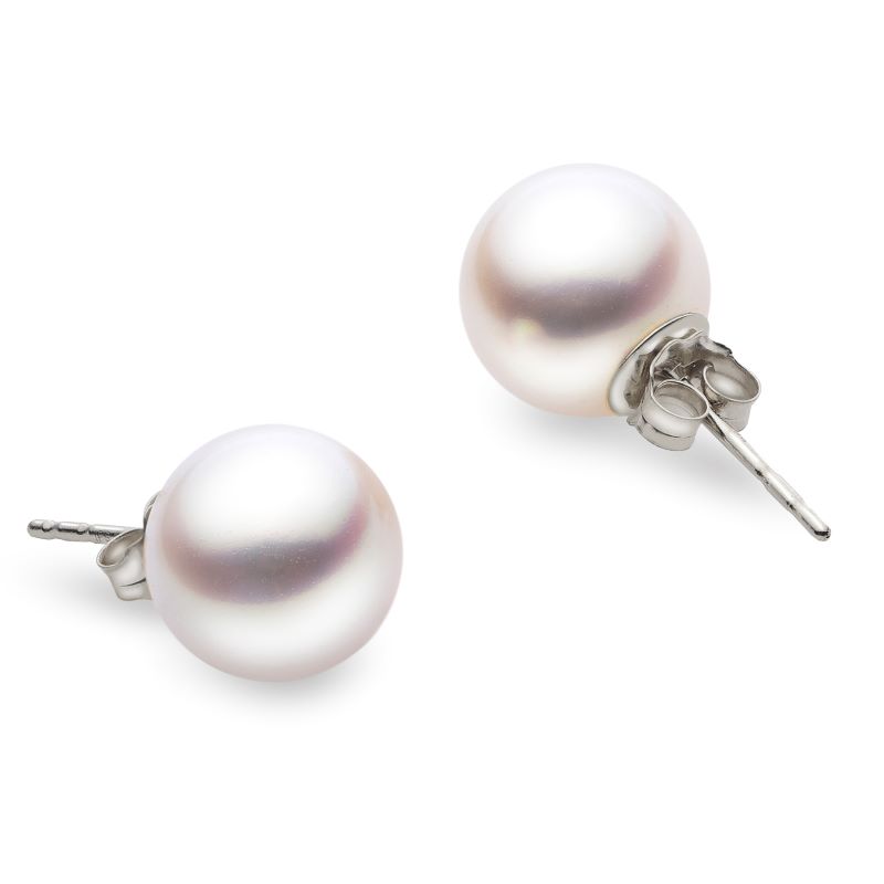 Elegant Akoya Pearl Stud Earrings