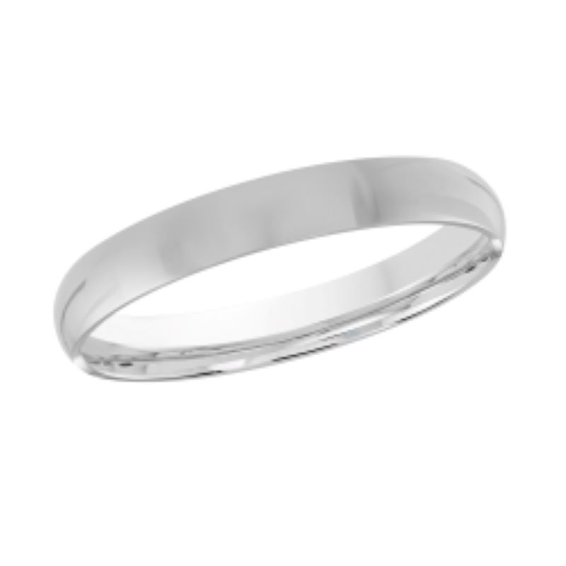 2mm White Gold Wedding Band Size 6