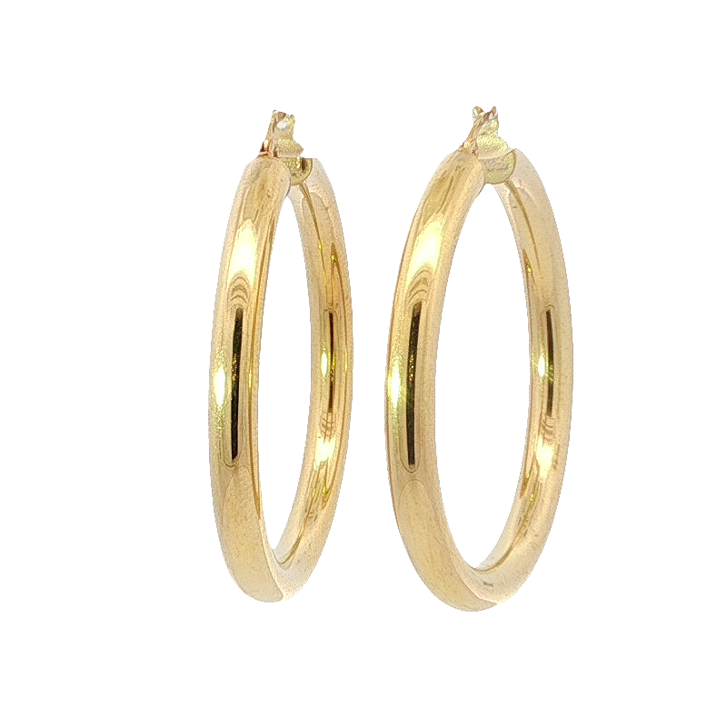Classic Yellow Gold Hoop Earrings
