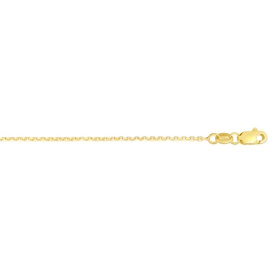 Yellow 14 Karat Cable Chain Length 16