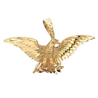 14k Yellow Gold Eagle Pendant