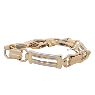 14k Yellow Gold Fancy Link Bracelet