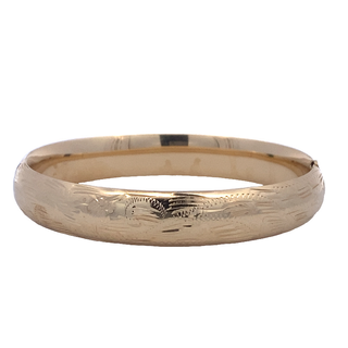 Gold Engraved Bracelet