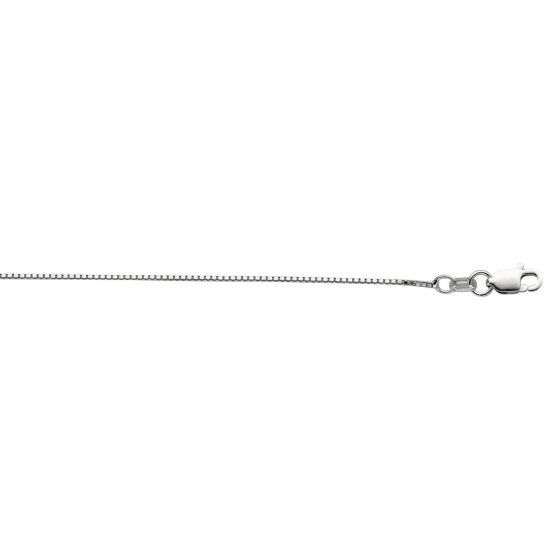 Silver Sterling Silver Box Chain 0.9mm Length 18