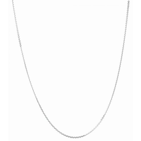 Sterling Silver Cable Link Chain 1.4mm Length 18