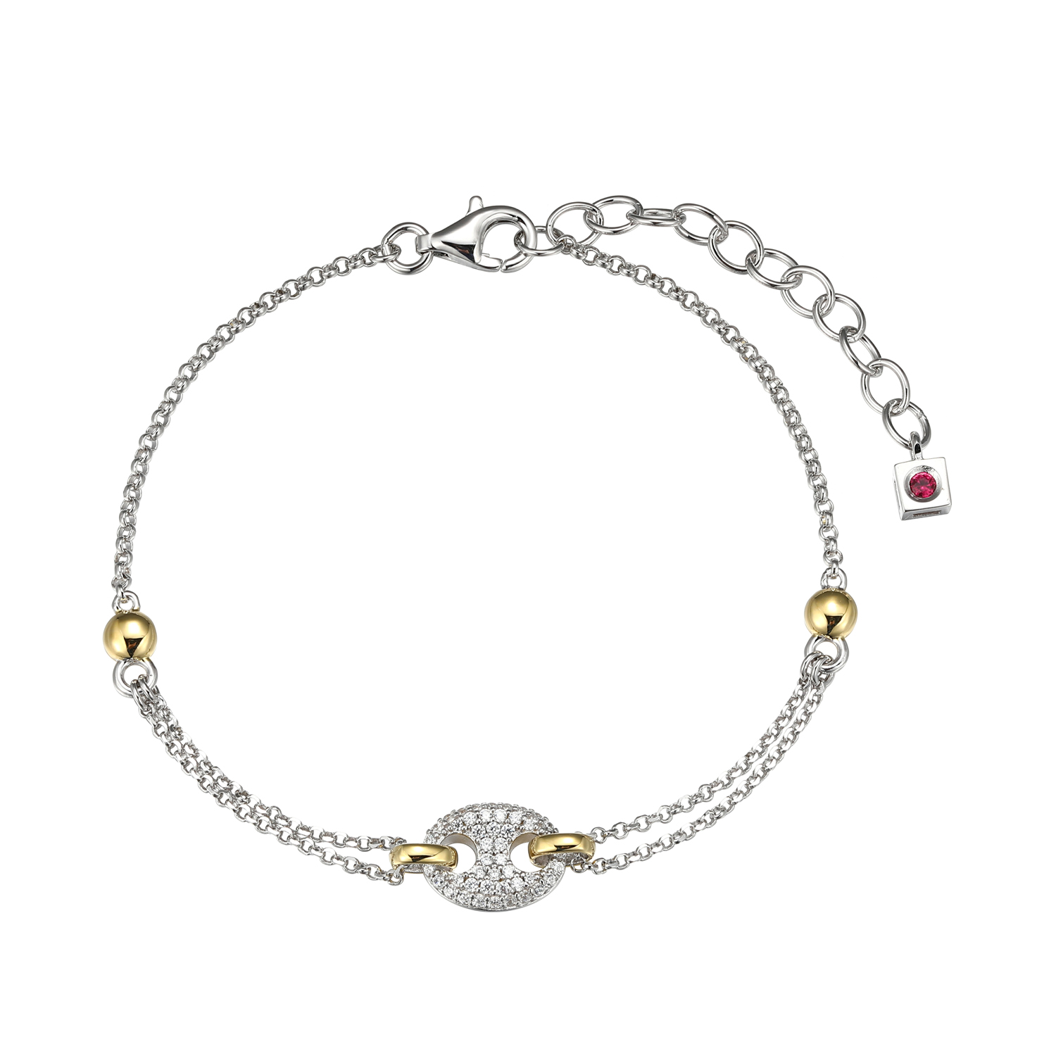 Silver Sterling Silver Rolo Bracelet