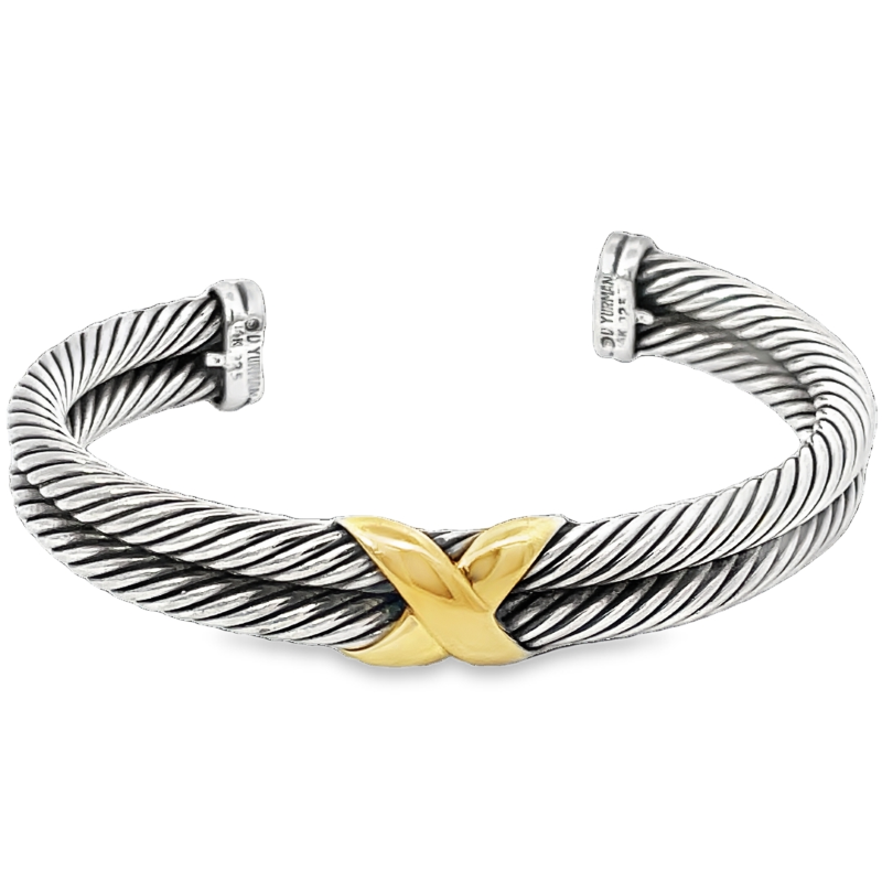 Elegant Silver And Gold Bracelet
