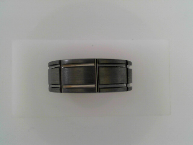 Gent's Grey Satin Tungsten Carbide Comfort Fit Wedding Band Size 9