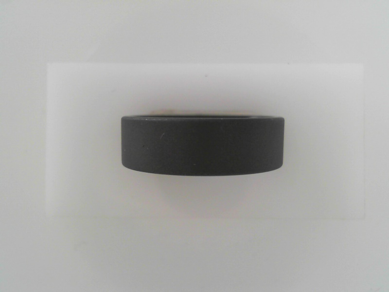 Gent's Grey Raw Tungsten Carbide Rough Finish Wedding Band Size 9