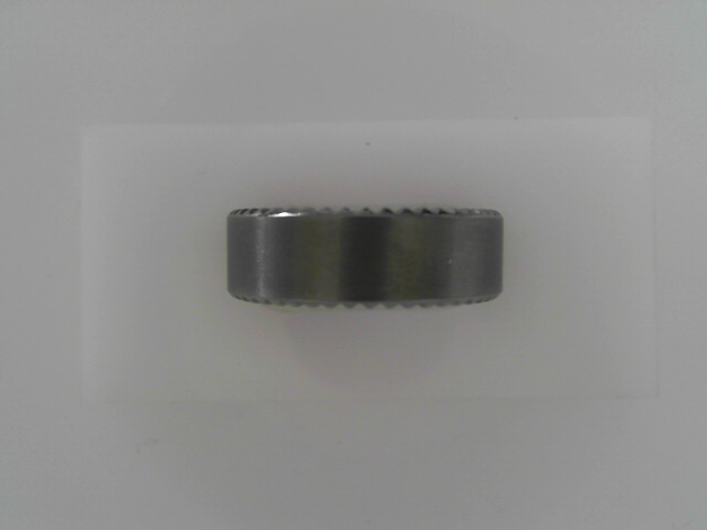 Gent's Grey Satin Tungsten Carbide Comfort Fit Wedding Band Size 8