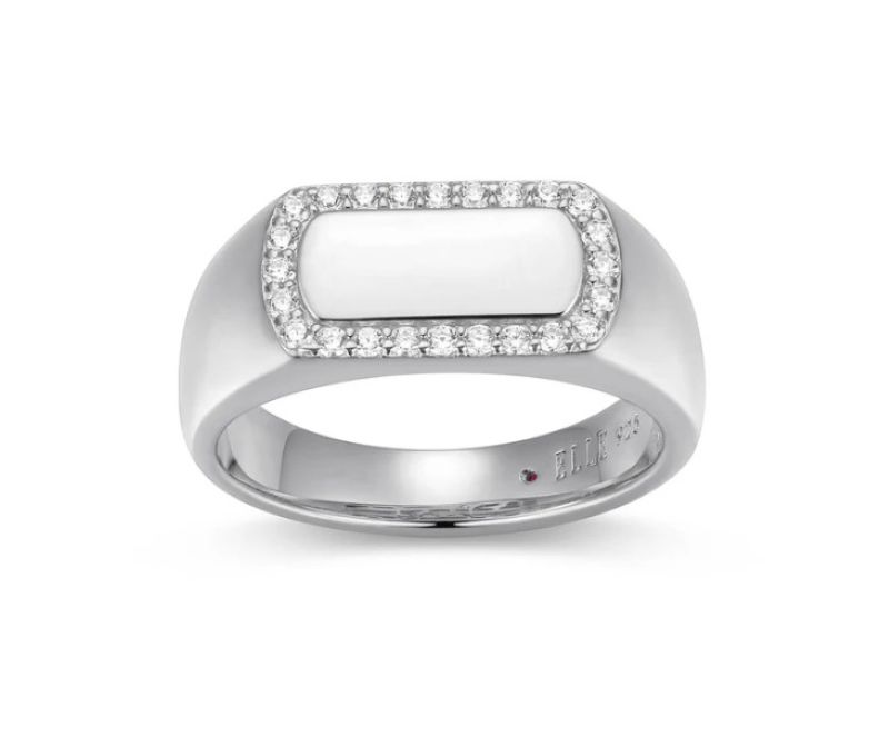 Elegant Sterling Silver Fashion Ring
