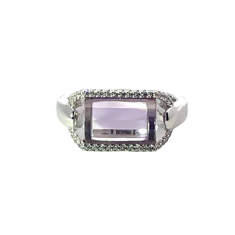 Stunning Silver Africa Amethyst Ring