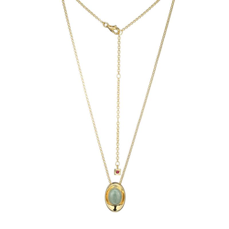 Sterling Silver Jade Necklace