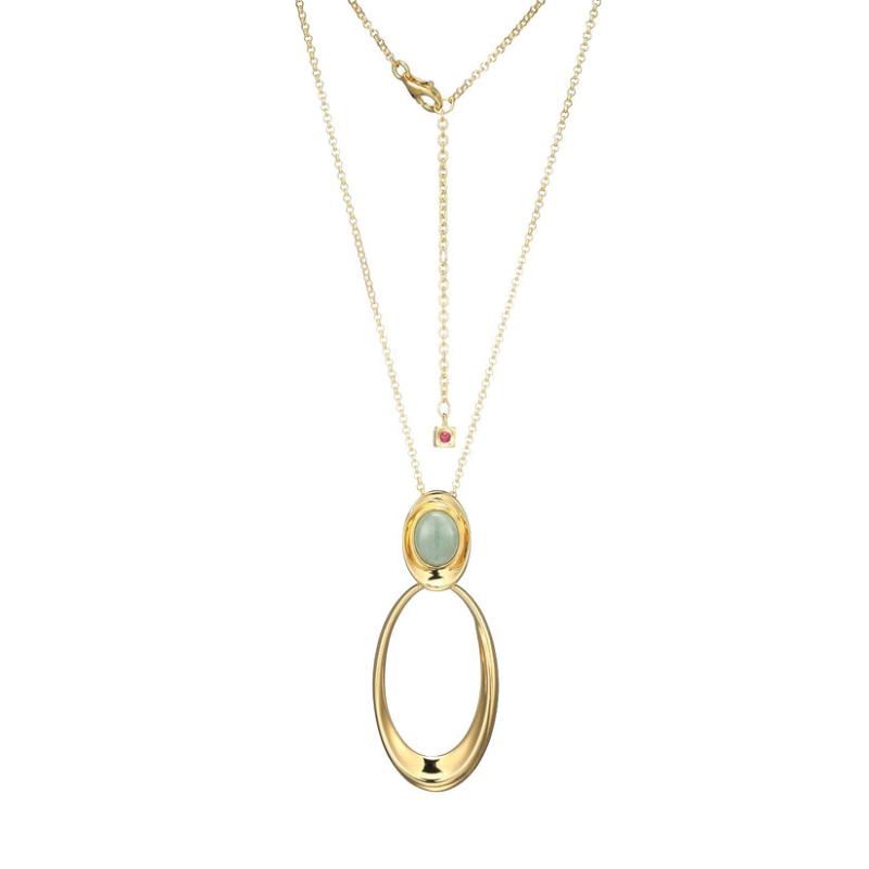 Sterling Silver Jade Necklace