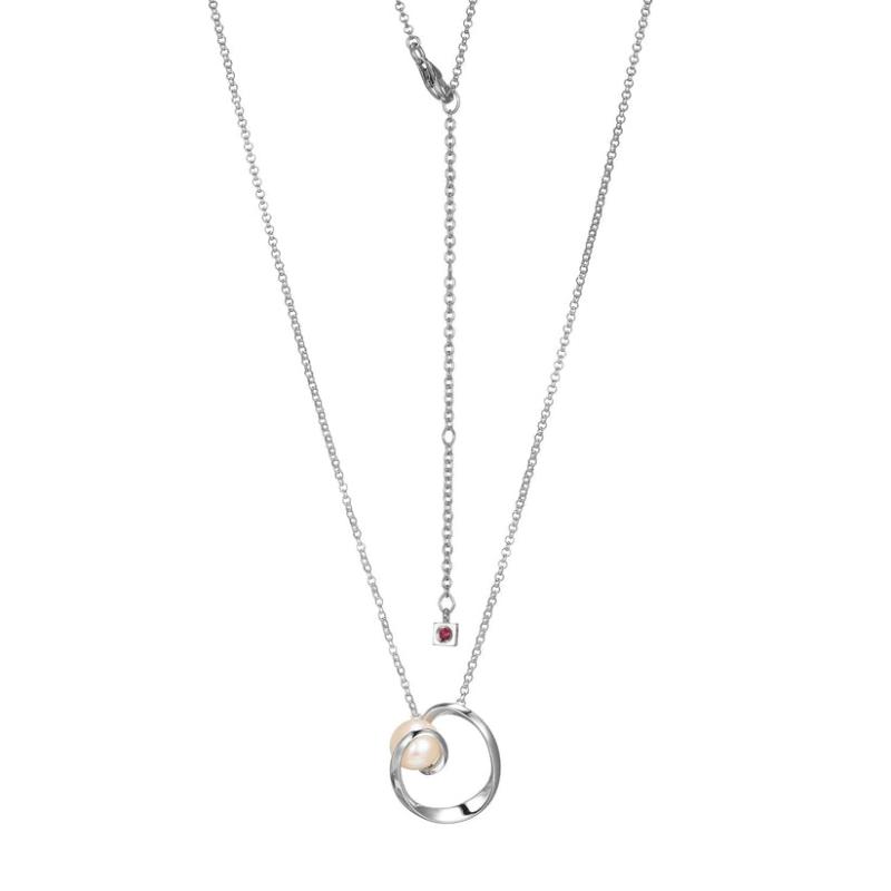 Sterling Silver Pearl Necklace