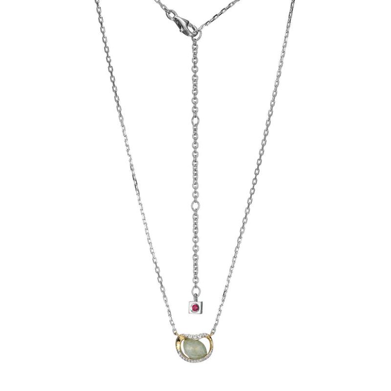 Sterling Silver Amazonite Necklace