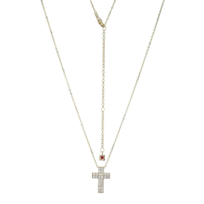Elegant Gold Cross Necklace