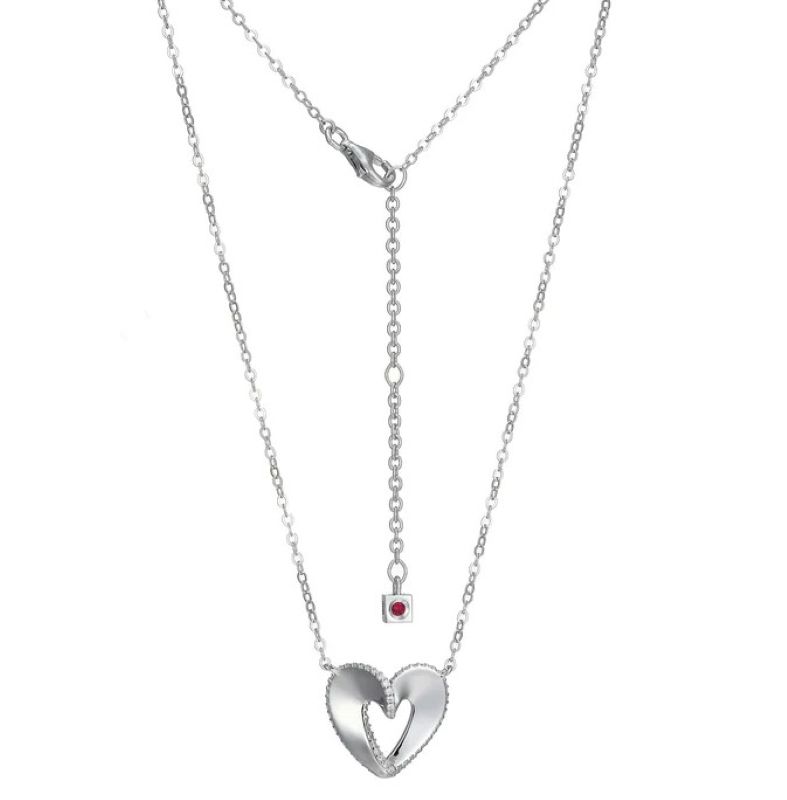 Elegant Sterling Silver Heart Pendant