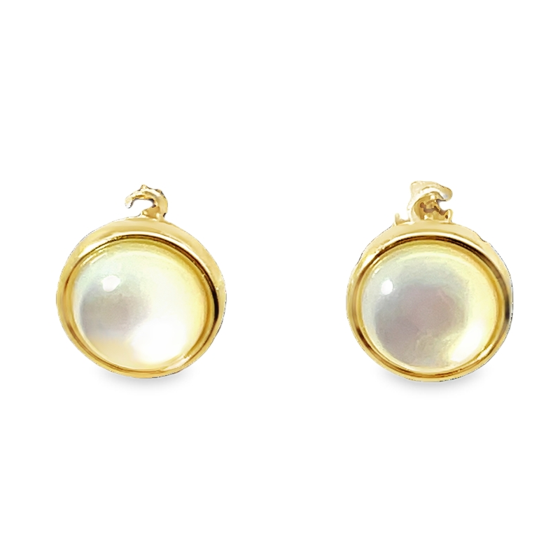 Elegant Gold Plated Mother Of Pearl Studs