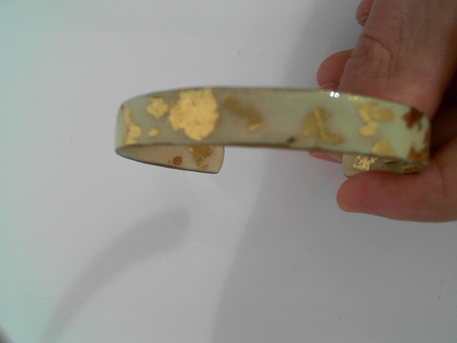22k Gold Leaf & Brass Cuff