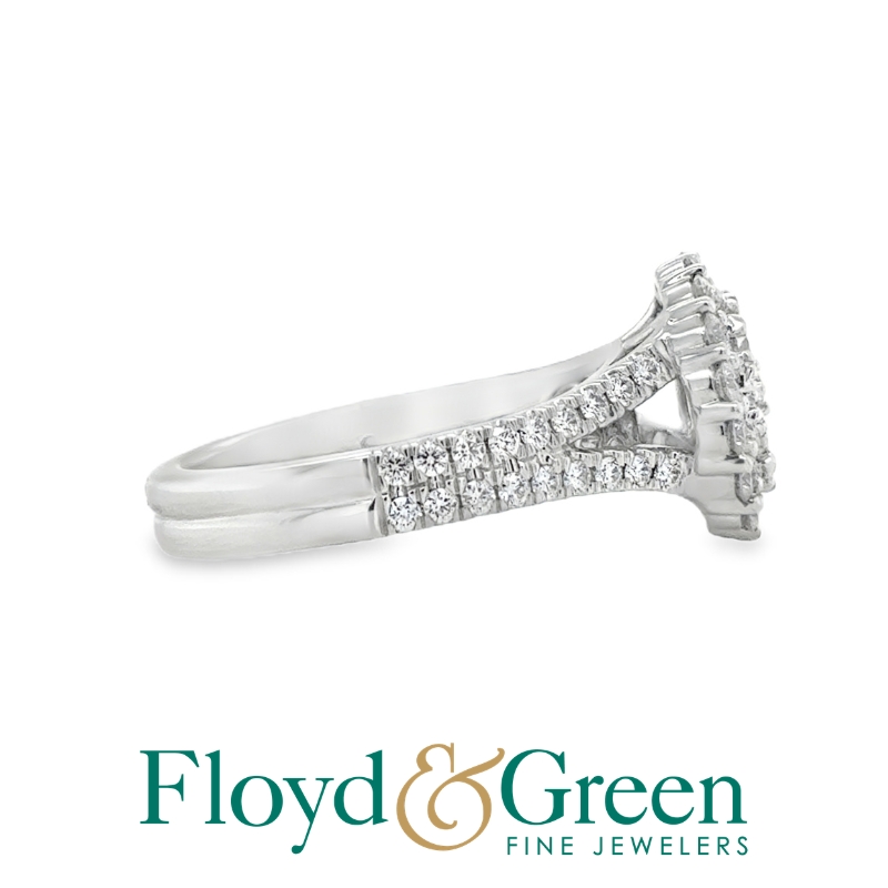 MARTIN FLYER Diamond Cluster Engagement Ring