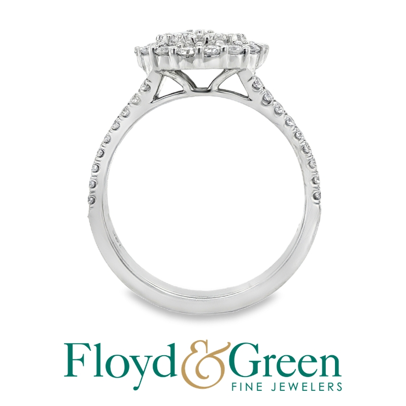 MARTIN FLYER Diamond Cluster Engagement Ring