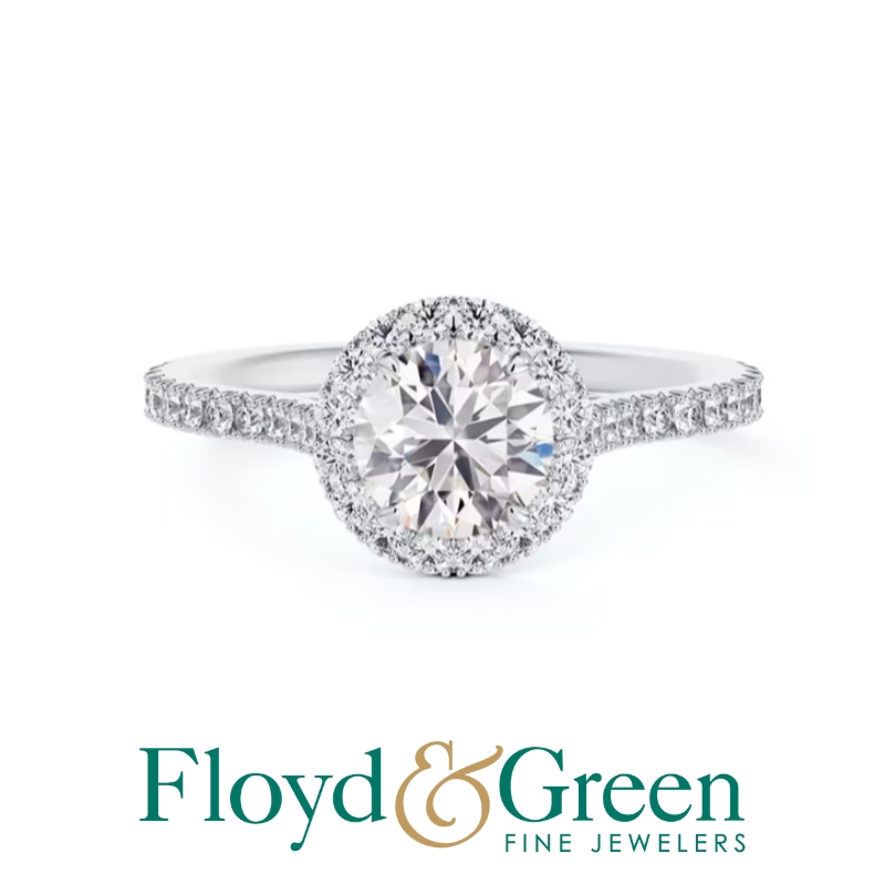 FOREVERMARK Diamond Halo Engagement Ring