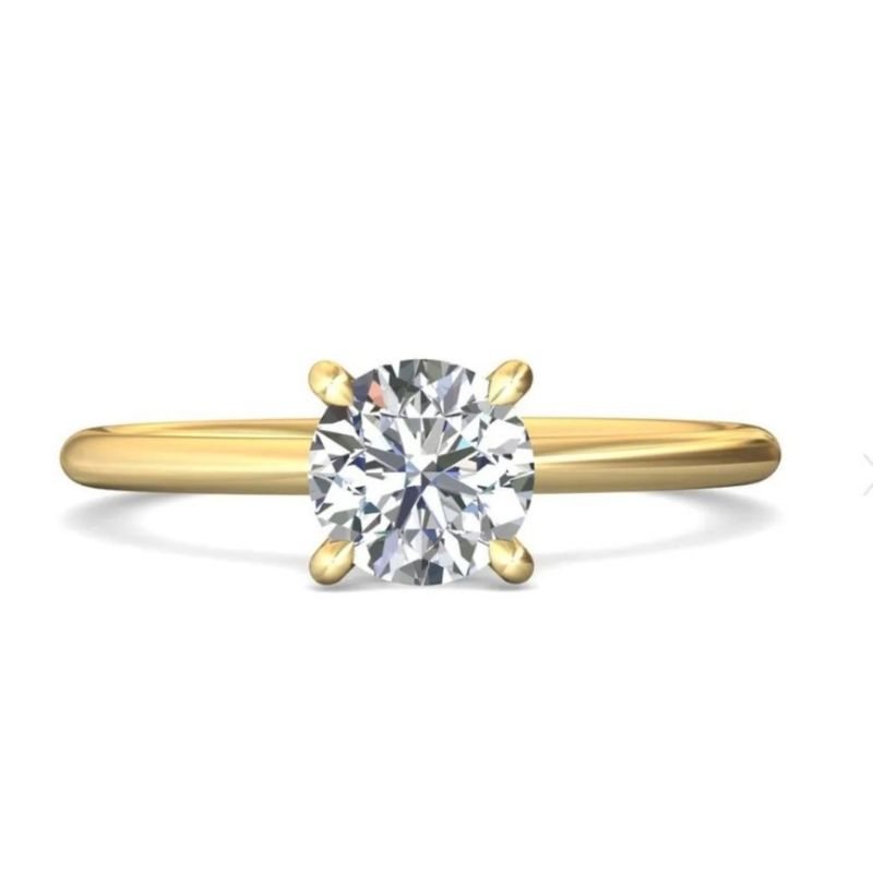 MARTIN FLYER Solitaire Hidden Halo Engagement Ring