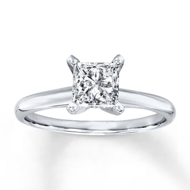 Princess Cut Solitaire Engagement Ring