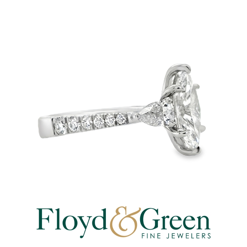 MARTIN FLYER Marquise Diamond Engagement Ring