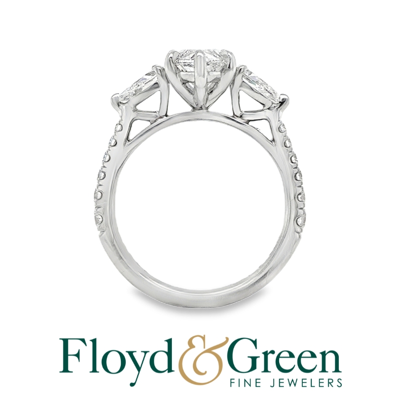 MARTIN FLYER Marquise Diamond Engagement Ring