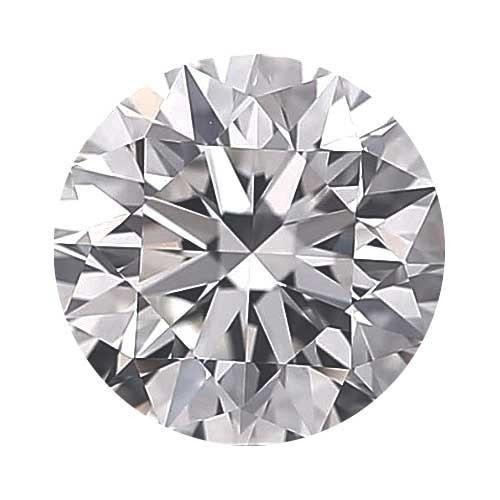 14KW .51CT Round H VVS2 AGS Cert VG/VG Solitare Ring Size 9
