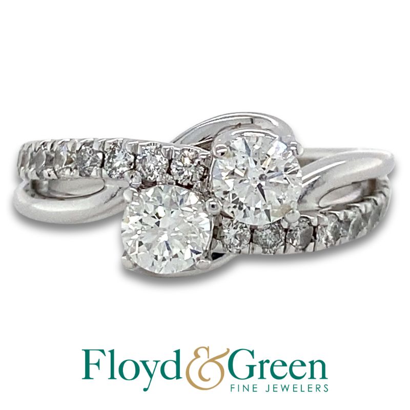 Diamond Bypass Engagement Ring