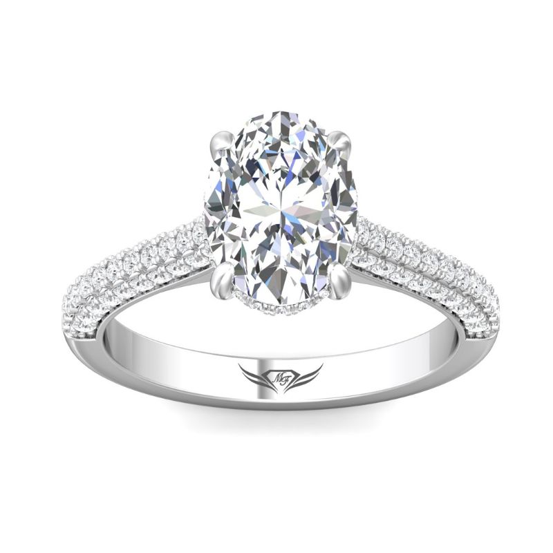 MARTIN FLYER Fancy Solitare Engagement Ring