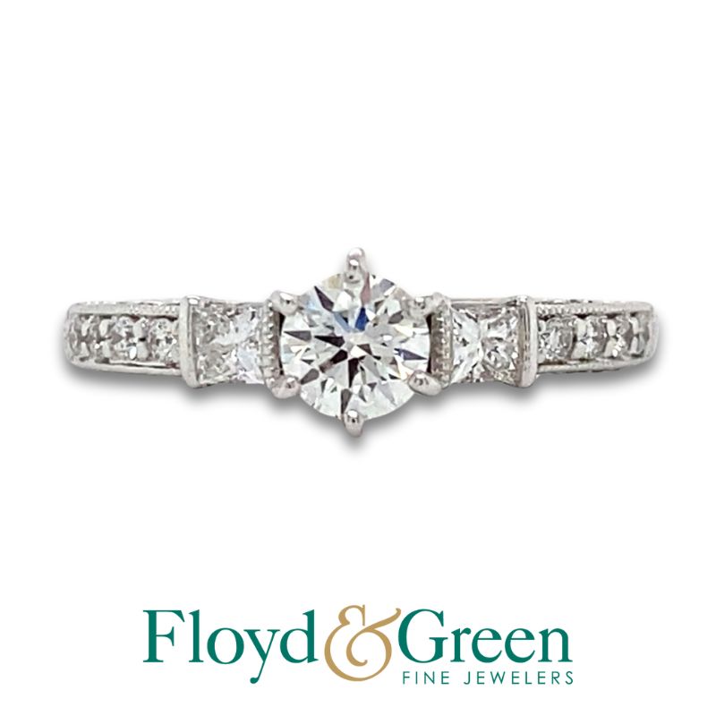 Diamond Cathedral Engagement Ring