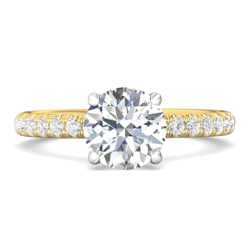 14KY/W 1.92CT Round G VS1 LGC Fancy Solitare Eng Ring .30ctw H-I SI2 Size 6.5 
C $1199 M $2225