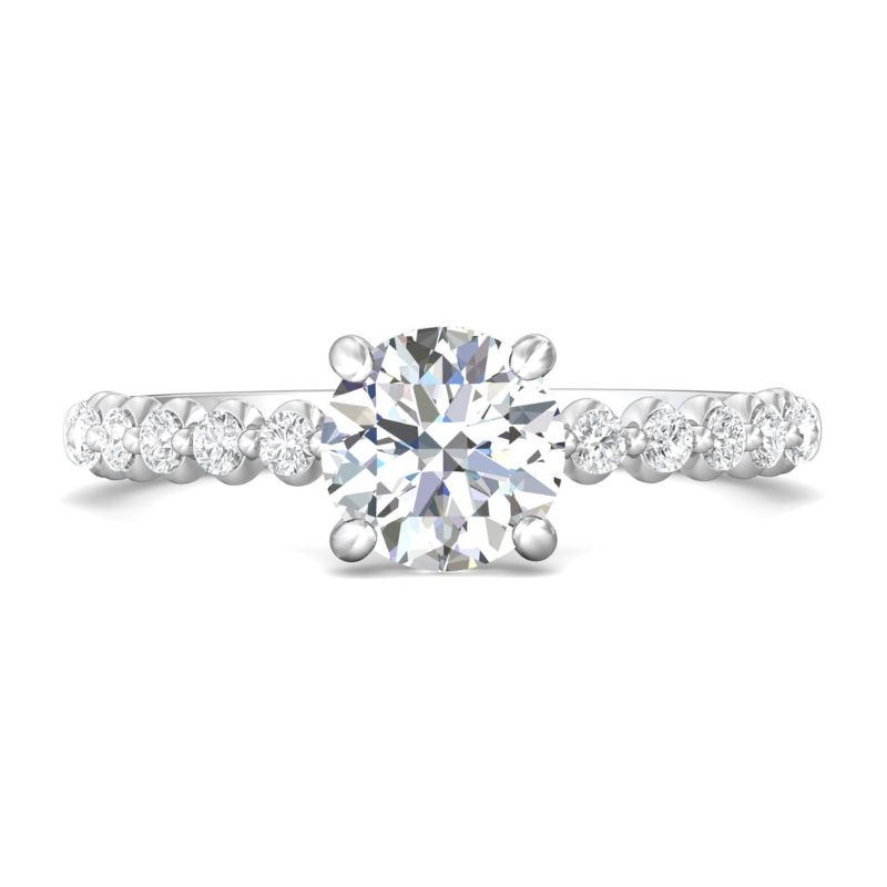 14KW 1.06CT Round D VVS2 LGC Fancy Solitaire Eng Ring .34ctw H-I SI2 Size 6.5 
C $599 M $2300