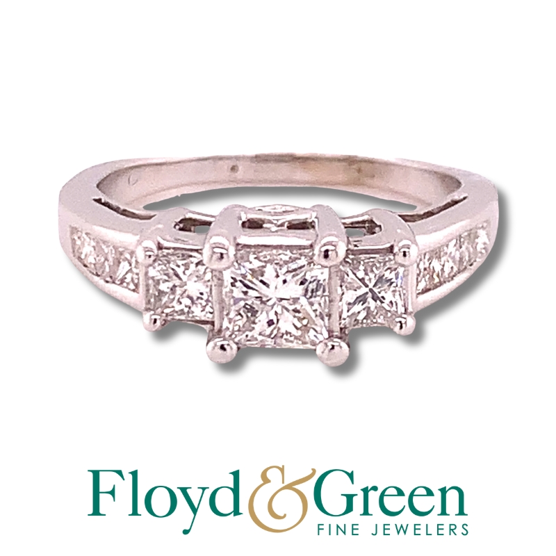3 Stone Diamond Engagement Ring