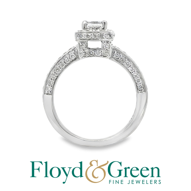 Diamond Halo Engagement Ring