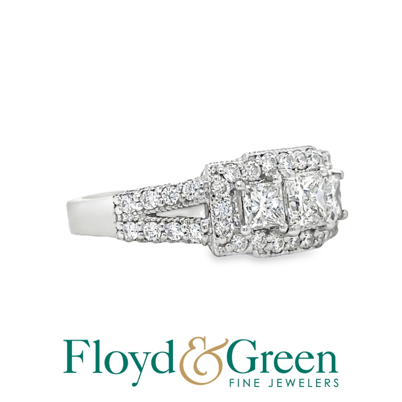 3 Stone Diamond Engagement Ring