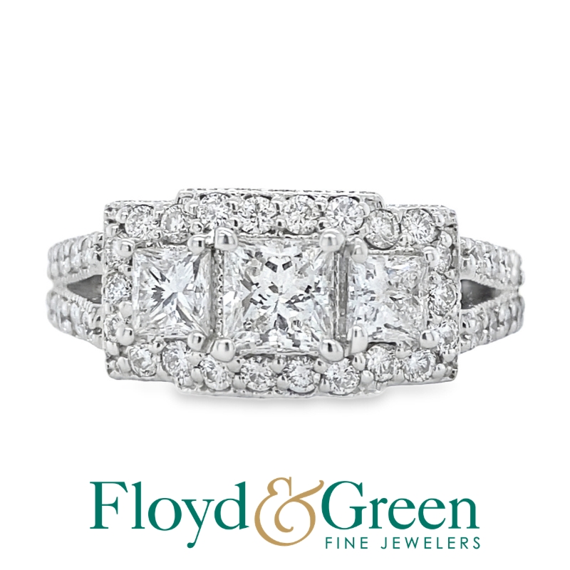 3 Stone Diamond Engagement Ring