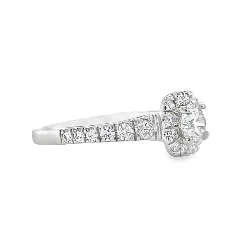 HEARTS ON FIRE Transcend Premier Halo Engagement Ring