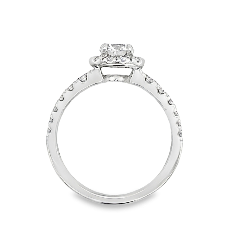 HEARTS ON FIRE Transcend Premier Halo Engagement Ring